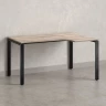 Стол угловой, П-опора, правый 1600x900/1200x750, RM052-16x9-12 Дуб Маувелла/Черный