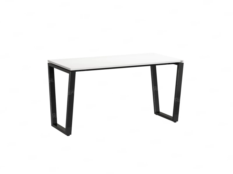 Стол прямой на U-образных опорах 800x800x750 RM003-8x8 Белый/Черный