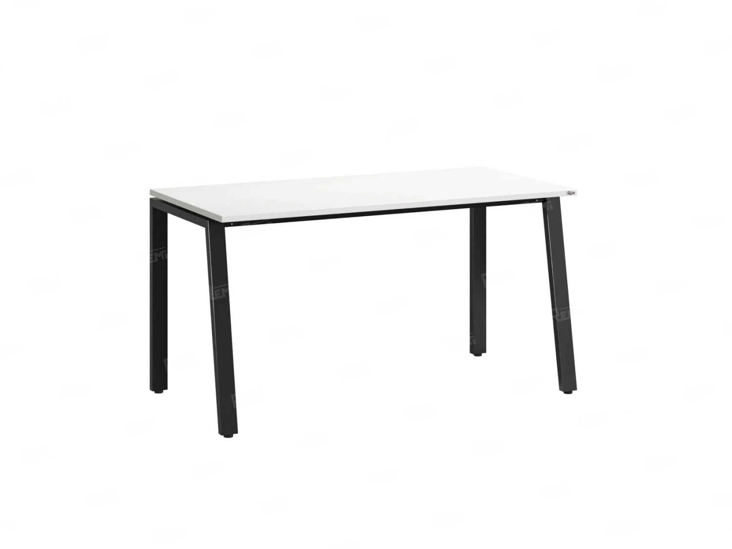 Стол прямой на Л-образных опорах 800x700x750 RM004-8x7 Белый/Черный