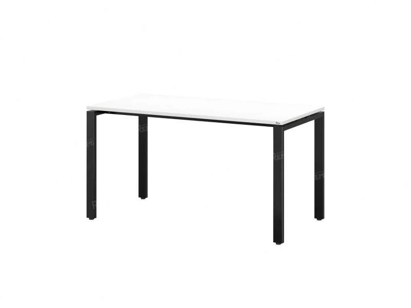 Стол прямой на П-образных опорах 2000x800x750 RM001-20x8 Белый/Черный