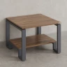 Журнальный стол с полкой 1100x600x550 RM181-11x6 Дуб Юстус/Серый