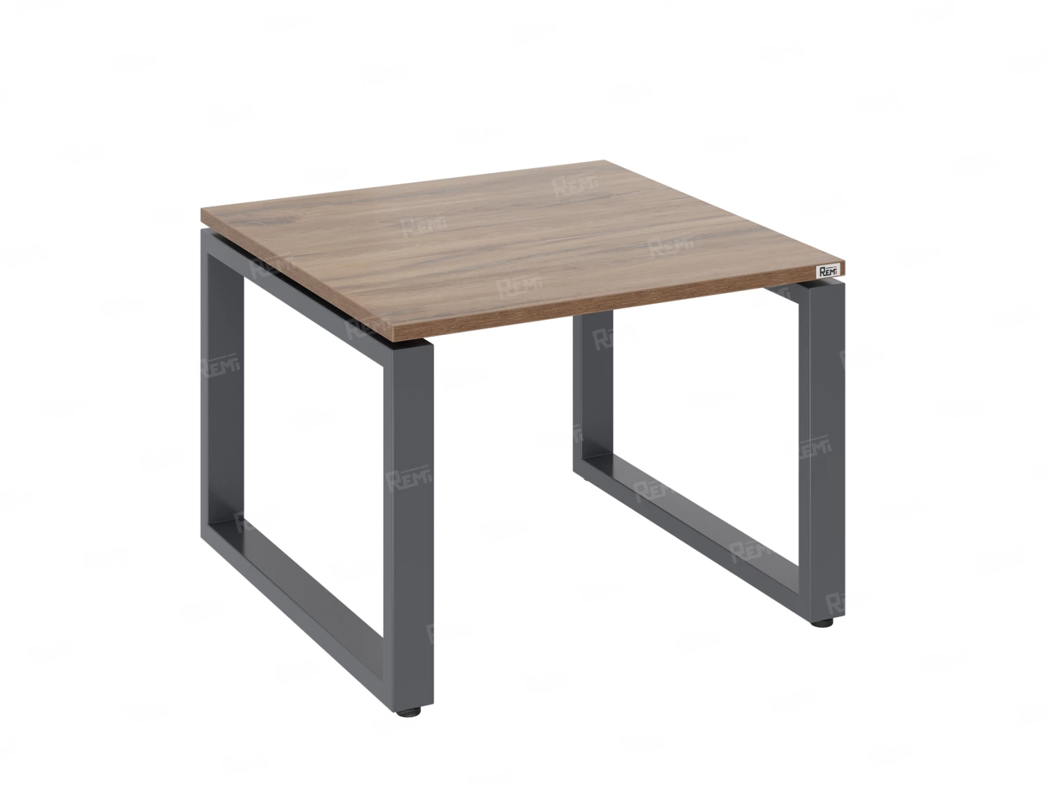 Журнальный стол с полкой 800x700x550 RM182-8x7 Дуб Юстус/Серый