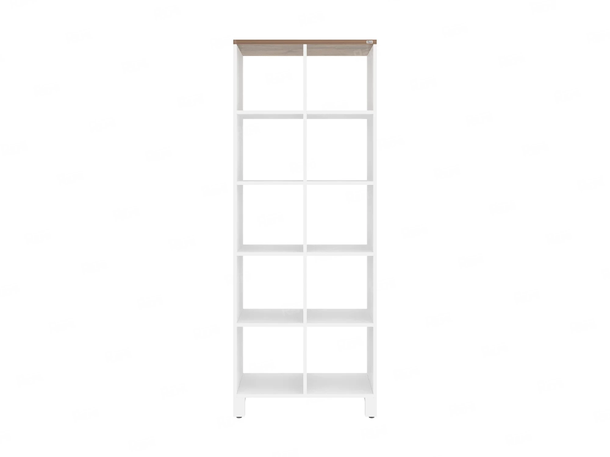 Стеллаж, 10 ячеек 750х370х1980 RM142-75x37 Дуб Юстус/Белый