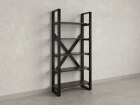 Стеллаж, 5 уровней 900x370x1920 RM131-90x37 Дуб Апрельский шоколад/Черный