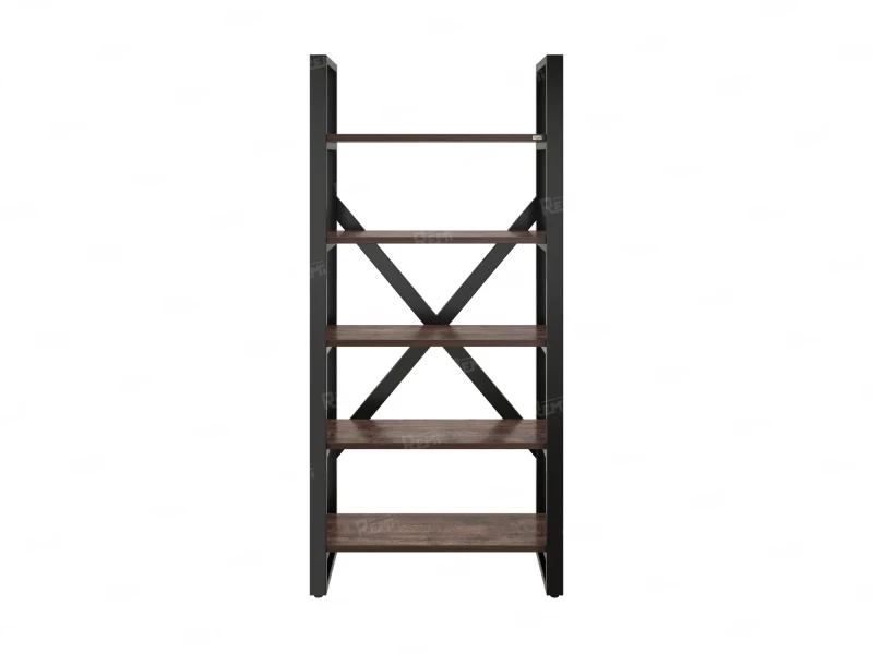 Стеллаж, 5 уровней 900x370x1920 RM131-90x37 Дуб Апрельский шоколад/Черный