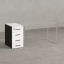 Тумба приставная, 4 ящика 400x800x750 RM121-40x80 Белый/Черный