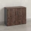 Шкаф низкий распашной, регулируемые опоры, 2 уровня 900x420x750 RM148-90x42 Дуб Апрельский шоколад/Серый