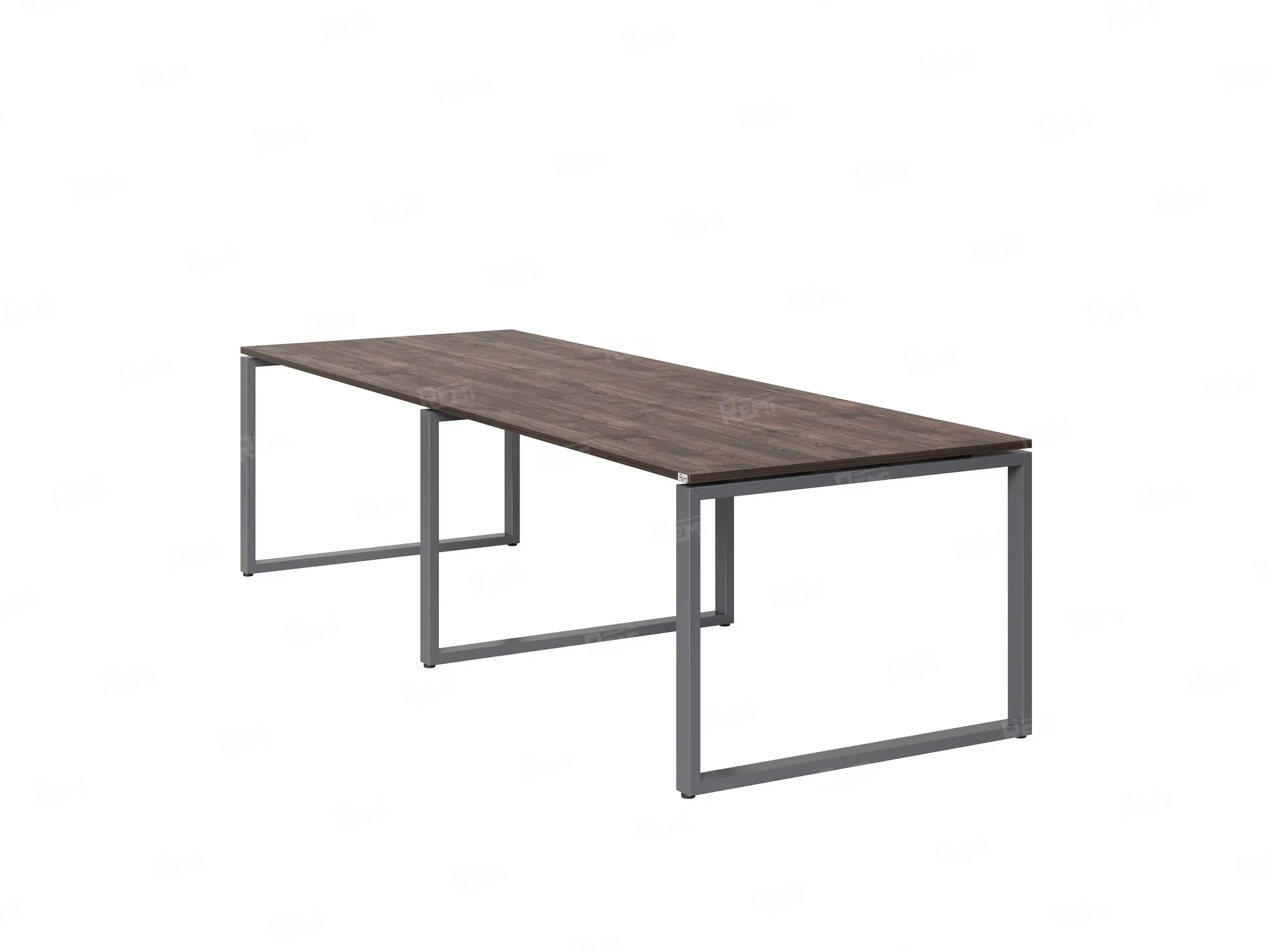 Cтол для переговоров, на О-обазном каркасе 2300x1200x750 RM081-230x120 Дуб Апрельский шоколад/Серый