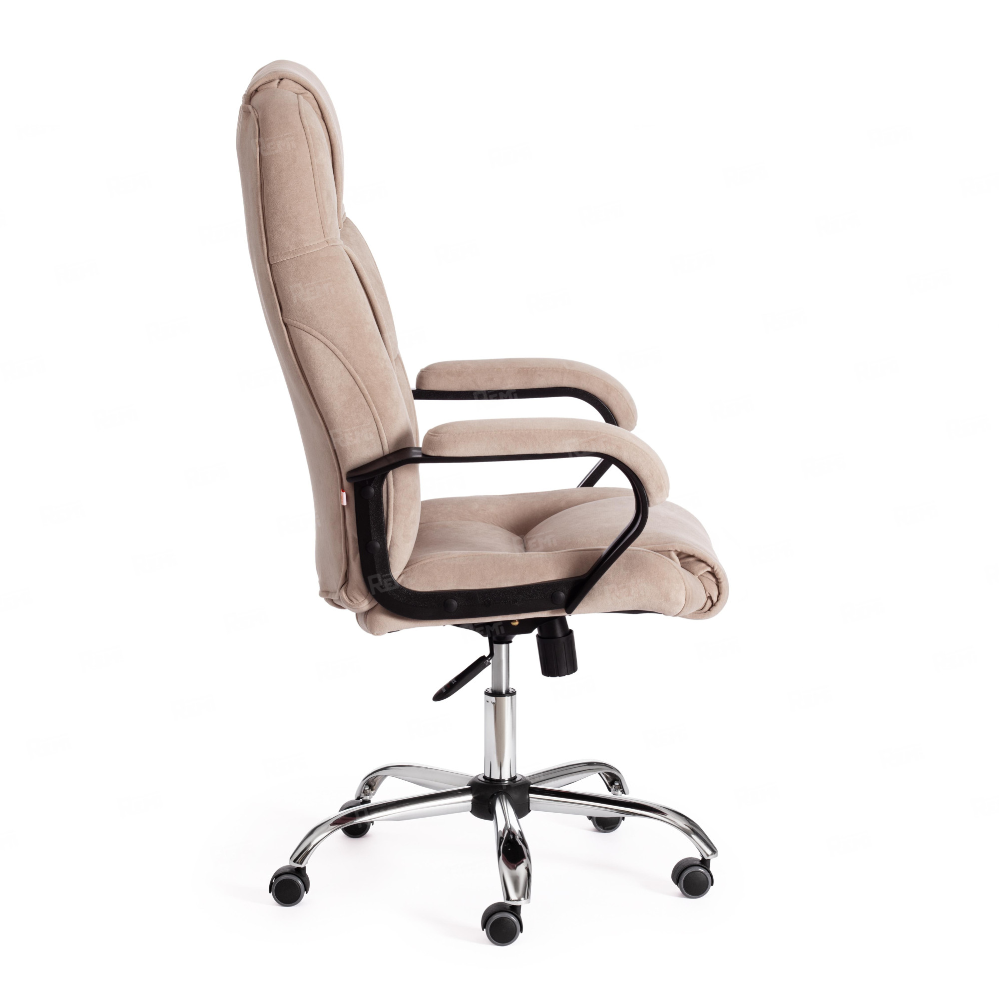 Кресло BERGAMO хром Бежевый/Бежевый, Флок (арт. 19371)