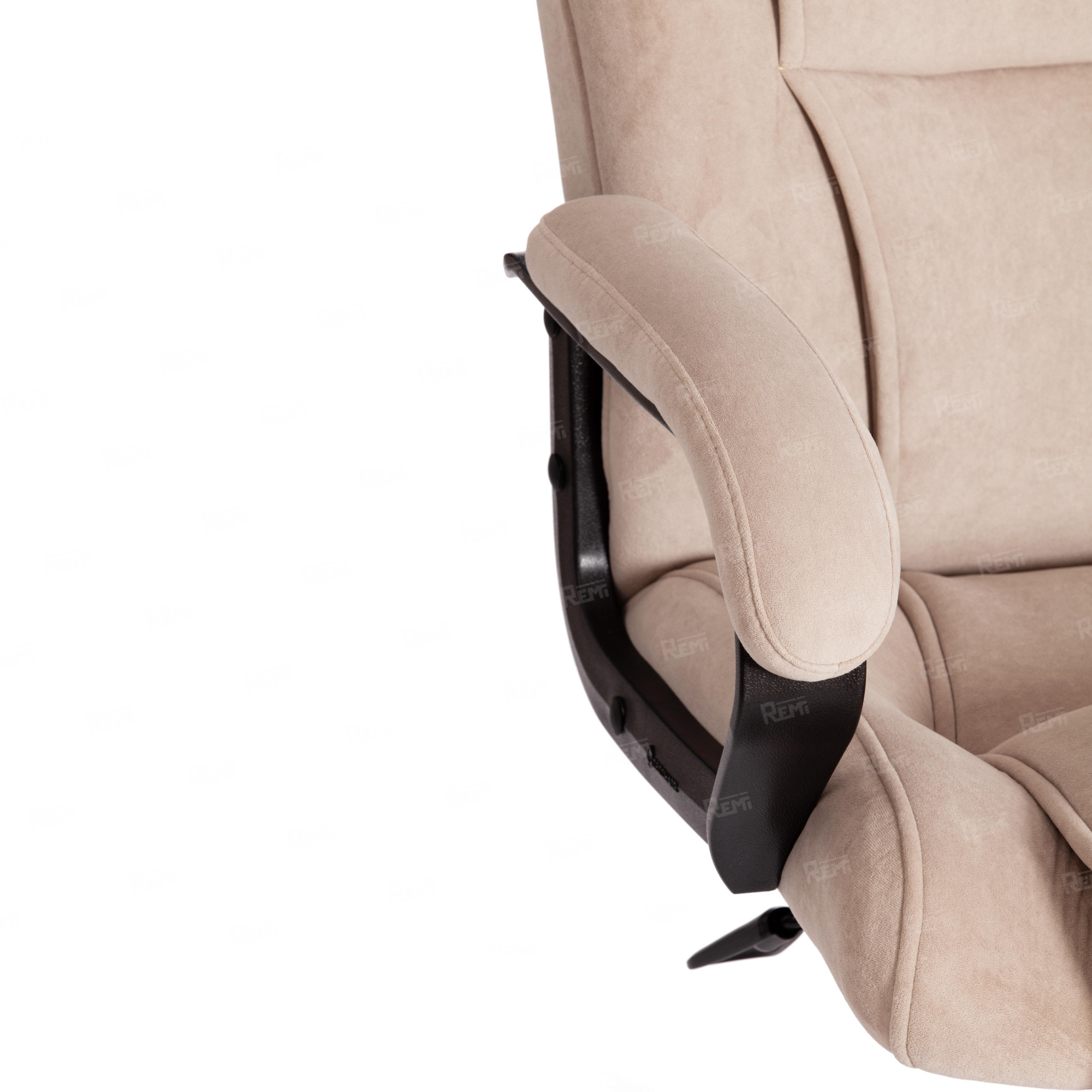 Кресло BERGAMO хром Бежевый/Бежевый, Флок (арт. 19371)