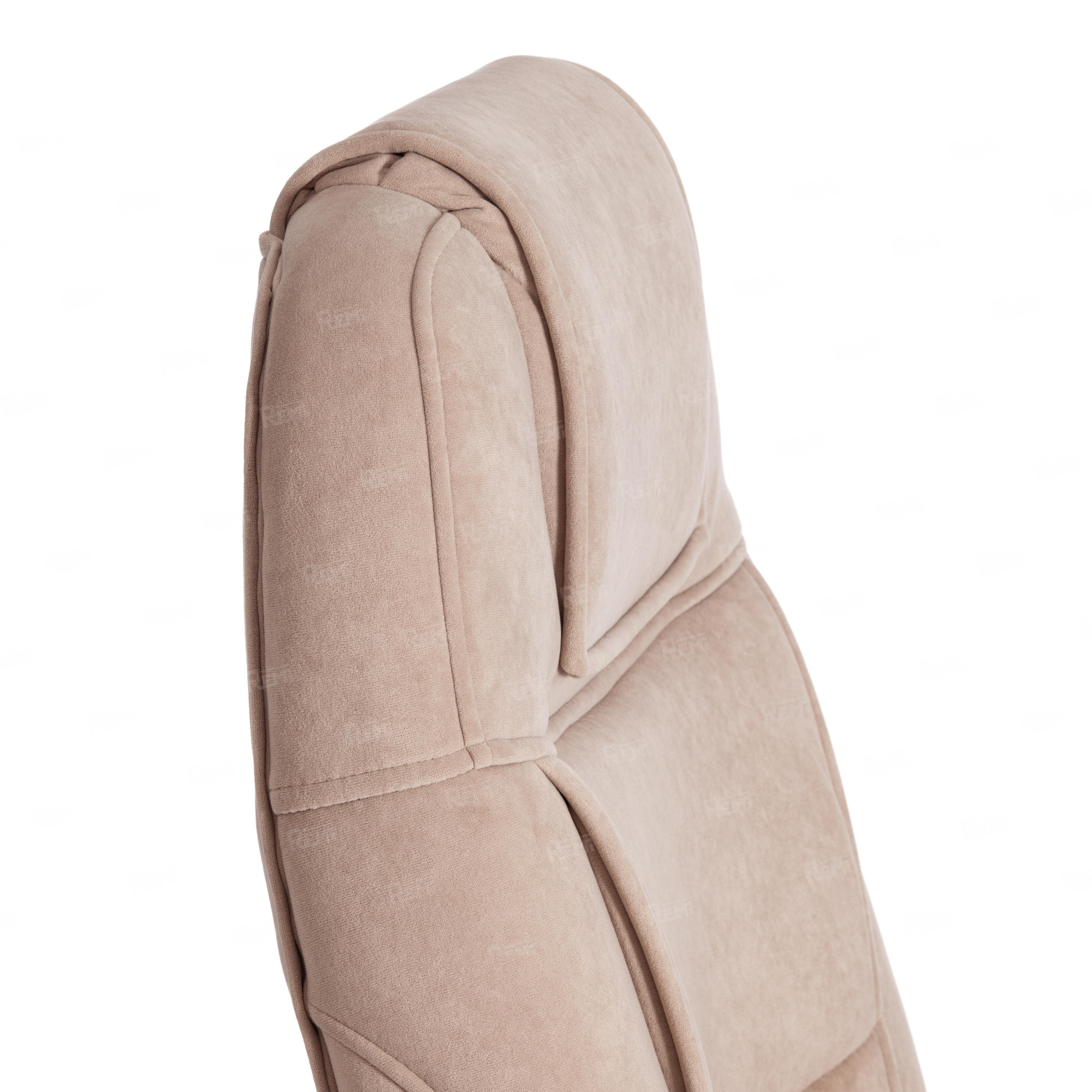 Кресло BERGAMO хром Бежевый/Бежевый, Флок (арт. 19371)