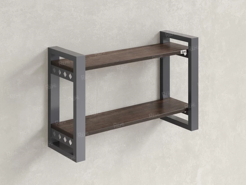 Полка настенная 900x200x500 RM194-90x20 Дуб Апрельский шоколад/Серый
