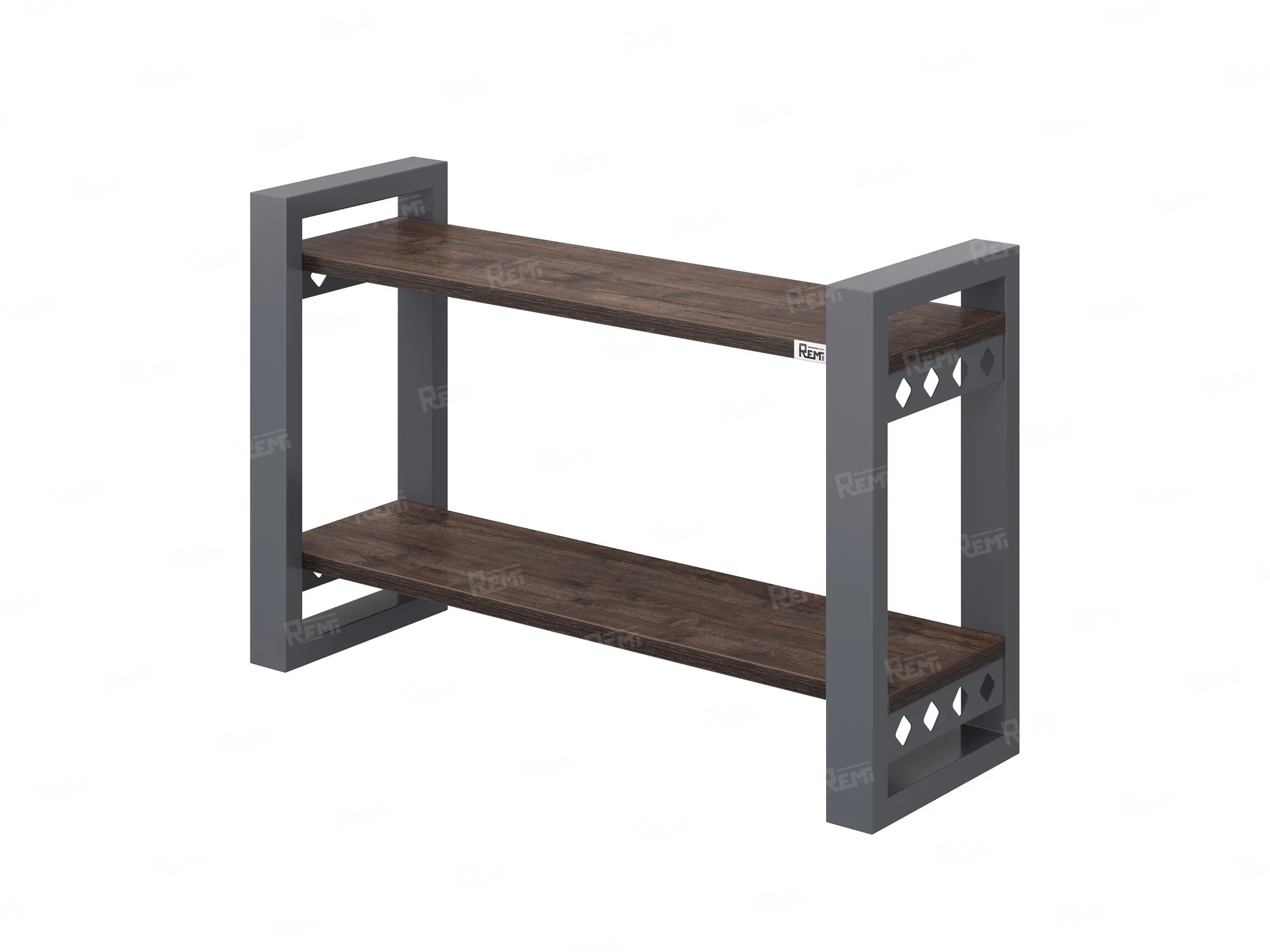 Полка настенная 900x200x500 RM194-90x20 Дуб Апрельский шоколад/Серый