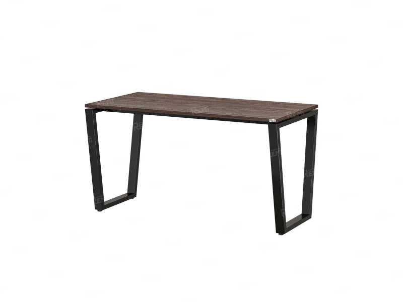 Стол прямой на U-образных опорах 1800x700x750 RM003-18x7 Дуб Апрельский шоколад/Черный