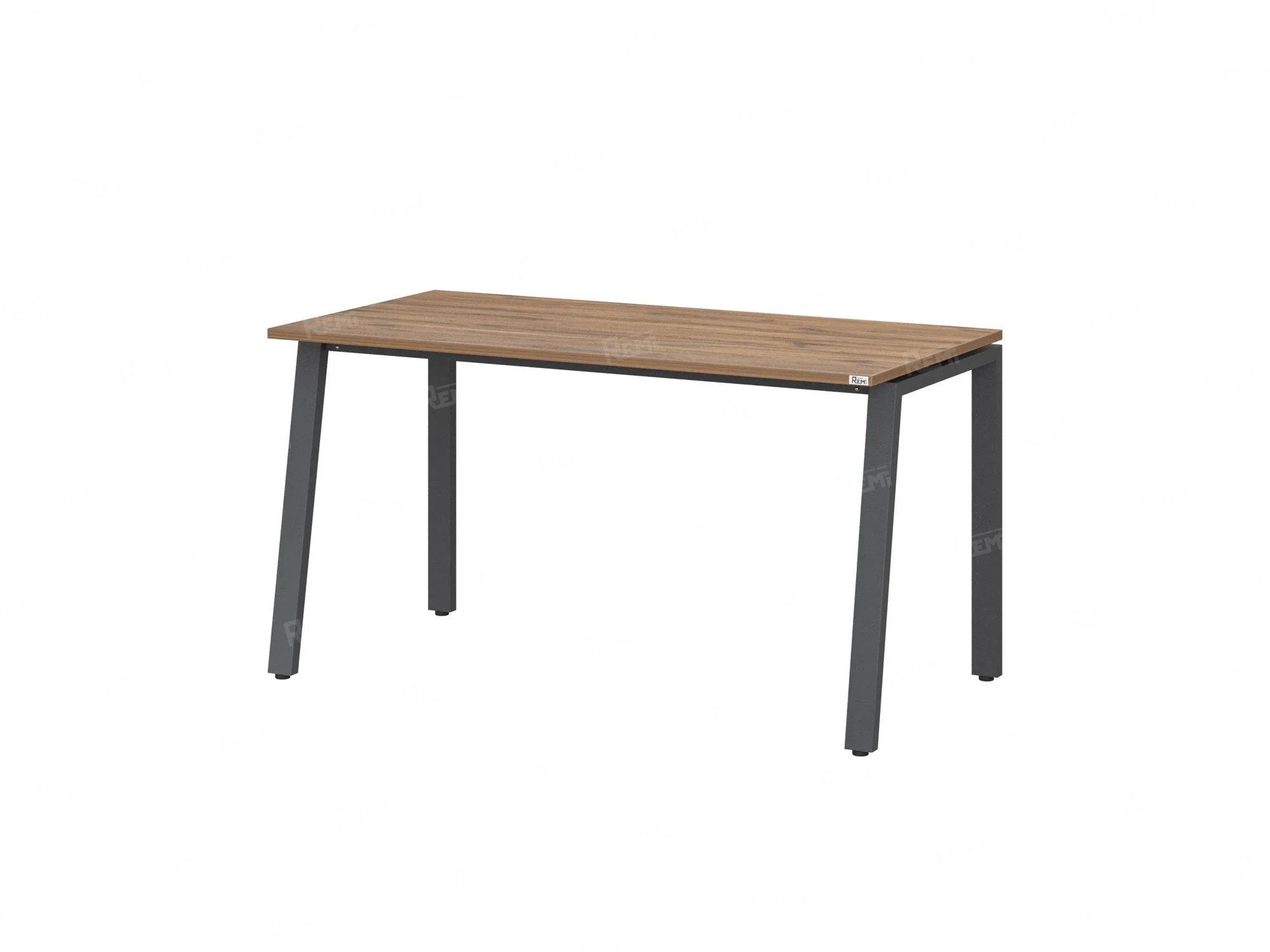 Стол прямой на Л-образных опорах 1200x800x750 RM004-12x8 Дуб Юстус/Серый
