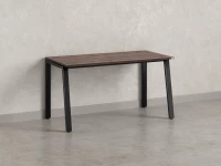 Стол прямой на Л-образных опорах 1800x600x750 RM004-18x6 Дуб Апрельский шоколад/Черный