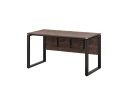 Стол прямой, О-опоры, экран ЛДСП,парящая стол-ца 1400x700x750 RM008-14x7 Дуб Апрельский шоколад/Черный