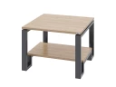 Журнальный стол с полкой 1000x700x550 RM181-10x7 Вяз Швейцарский светлый/Серый