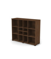 Шкаф RS146 с витриной мдф с замком з/с лдсп 129x42x108 см Дуб Катания, Серия Смарт | Smart