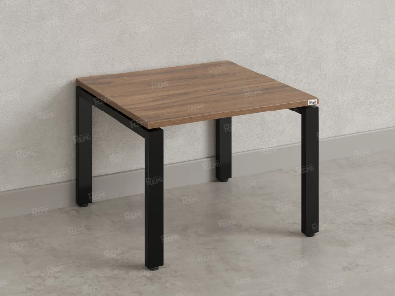 Журнальный стол с полкой 600x600x550 RM183-6x6 Дуб Юстус/Черный