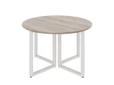 Круглый стол на О-образных опорах 1700x1700x750 RM187-17x17 Дуб Маувелла/Белый