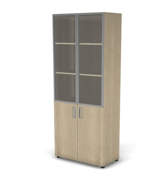 Шкаф 5 RE079 уровней, З/С ЛДСП 79,8x42x197 см Акация светлый/Акация светлый, Серия Еврова | Europe