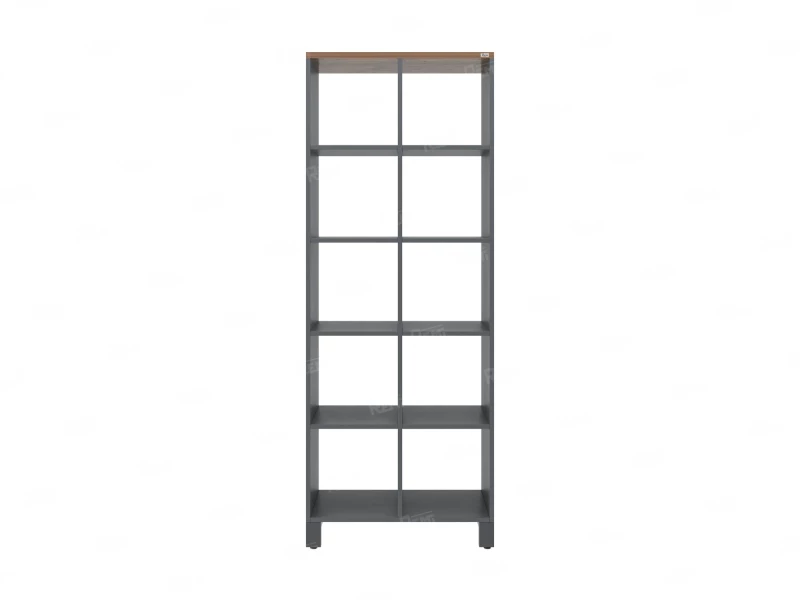 Стеллаж, 10 ячеек 750х370х1980 RM142-75x37 Дуб Юстус/Серый