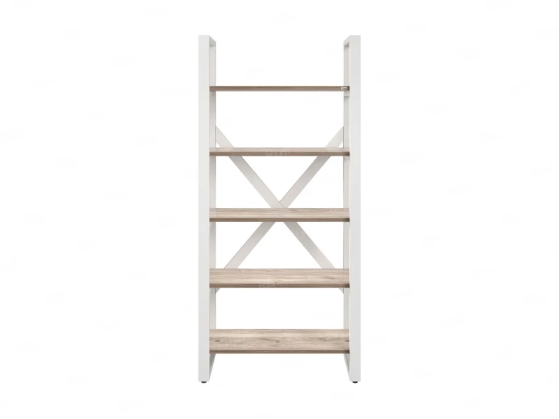 Стеллаж, 5 уровней 900x370x1920 RM131-90x37 Дуб Маувелла/Белый
