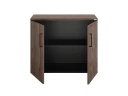 Шкаф низкий распашной, регулируемые опоры, 2 уровня 900x420x750 RM148-90x42 Дуб Апрельский шоколад/Черный