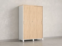 Шкаф-купе, штанга, 1 полка 1200x600x1900 RM163-90x60 Вяз Швейцарский светлый/Белый