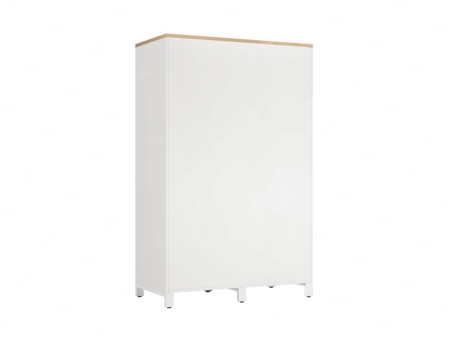 Шкаф-купе, штанга, 1 полка 1200x600x1900 RM163-90x60 Вяз Швейцарский светлый/Белый