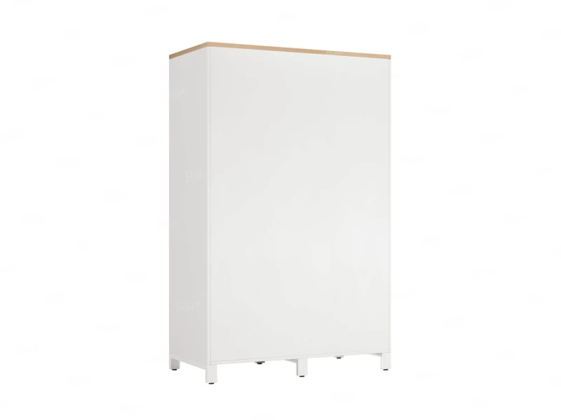 Шкаф-купе, штанга, 1 полка 1200x600x1900 RM163-90x60 Вяз Швейцарский светлый/Белый