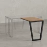 Брифинг прямой, с парящей столешнецей, на U-образном каркасе 800x600x750 RM074-8x6 Юстус/Черный