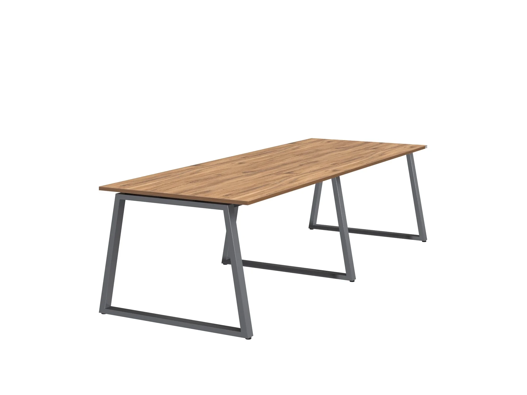 Cтол для переговоров, на A-обазном каркасе 2600x1400x750 RM083-260x140 Дуб Юстус/Серый