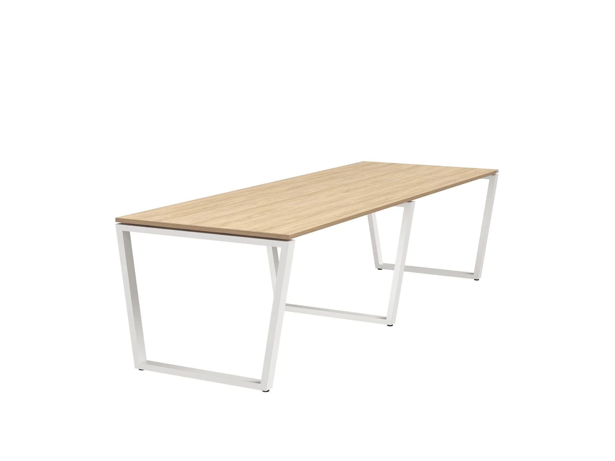 Cтол для переговоров, на V-обазном каркасе 2000x1450x750 RM082-200x145 Вяз Швейцарский светлый/Белый