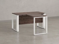 Стол с брифингом на О-образных опорах с экраном ЛДСП RM046-16x7 1600x2300x750 Дуб Апрельский шоколад/Белый