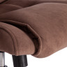 Кресло BERGAMO хром Коричневый/Коричневый, Флок (арт. 19372)