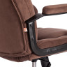 Кресло BERGAMO хром Коричневый/Коричневый, Флок (арт. 19372)