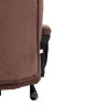 Кресло BERGAMO хром Коричневый/Коричневый, Флок (арт. 19372)