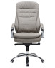 LYNDON, Кресло для руководителя, цвет сиденья серый, цвет основания хромированная сталь (арт. LMR-108F)