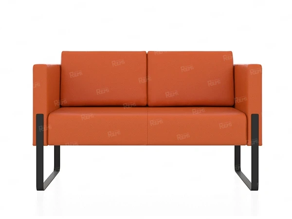 Диван ТРЕНД на 2 места цвет Оранжевый