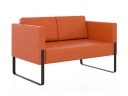 Диван ТРЕНД на 2 места цвет Оранжевый