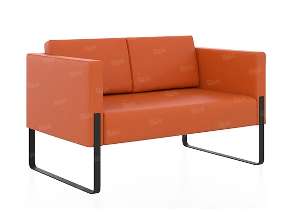 Диван ТРЕНД на 2 места цвет Оранжевый