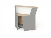 BRL RB080-99х99 Модуль угловой, высокий 994х994х1175 Акация/Серый вулканический