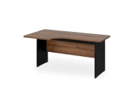 BRL RB085-140х95L Угловое рабочее место левое 1400х950х740 Орех Вармия/Черный