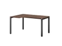 Стол угловой, П-опора, левый 1600x800/1000x750, RM053-16x8-10 Дуб Апрельский шоколад/Черный