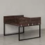 Бенч-система, 2 рабочих места, 5 ЛДСП экранов 1000x1200x750 RM169-4-10x12 Дуб Апрельский шоколад/Черный
