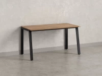 Стол прямой на Л-образных опорах 1200x800x750 RM004-12x8 Дуб Юстус/Черный