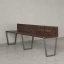 Бенч-система в 1 ряд, 2 рабочих места 2 ЛДСП экранов 3600x800x750 RM174-4-36x8 Дуб Апрельский шоколад/Серый