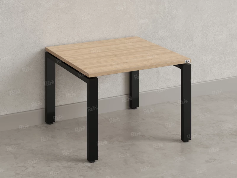 Журнальный стол с полкой 1200x700x550 RM183-12x7 Вяз Швейцарский светлый/Черный